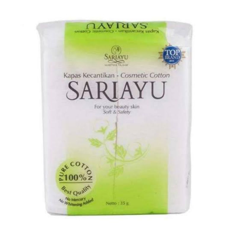 Kapas muka sari ayu 35 g/wajah, mengaplikasikan toner, dan juga untuk membersihkan kmembersihkanutek