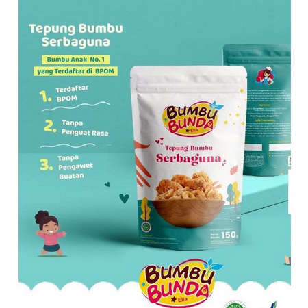

Bumbu Bunda Tepung Crispy Non MSG / Tepung Bumbu Serbaguna Non MSG MPASI