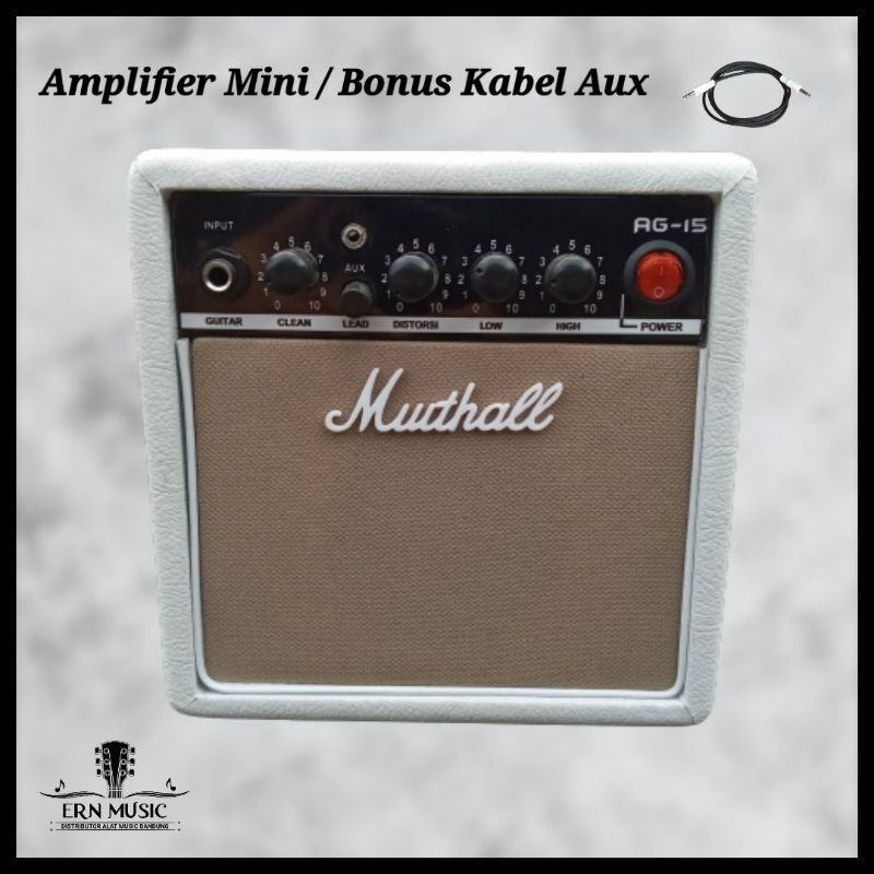 Ampli Gitar Mini Murthall bonus kabel jek dan bisa mp3