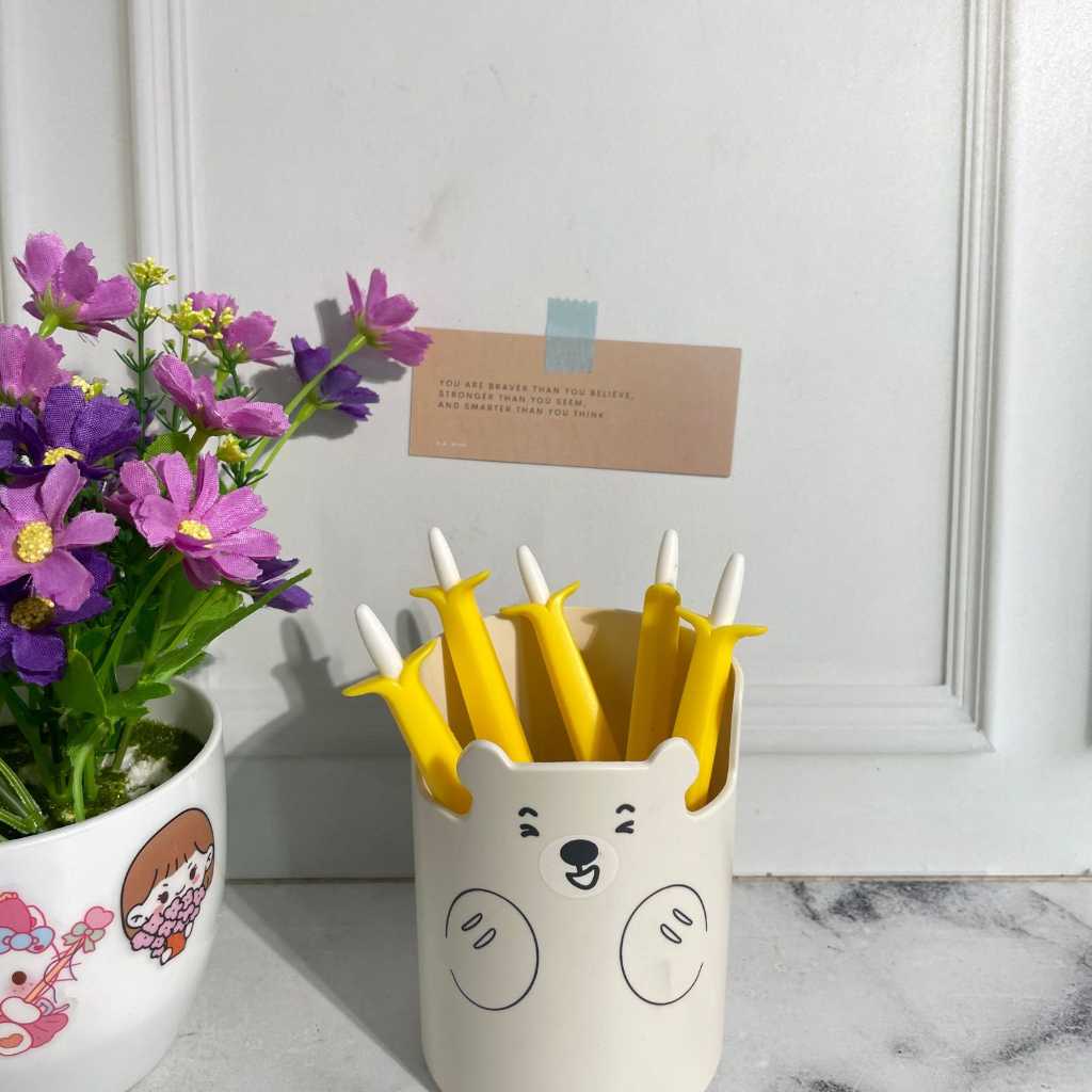 

pensil cetek pisang fullbody pensil lucu imut bisa COD termurah import fancy kebutuhan anak sekolah lucu imut pensil kayu