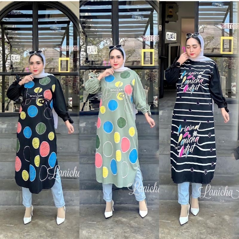Tunik kaos lanicha/Tunik lanicha/Tunic kaos/MIDI dres