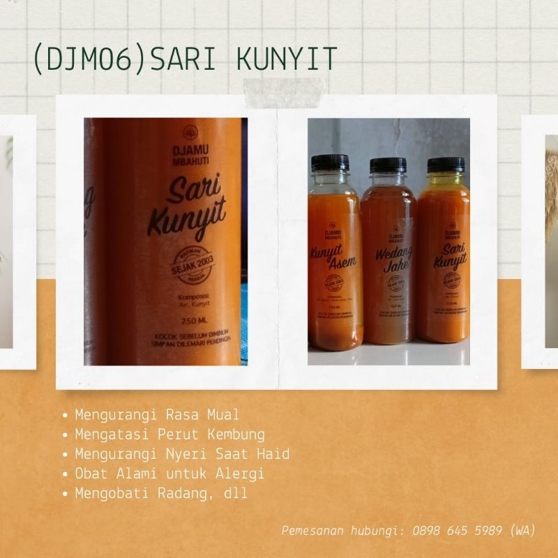 

Djamu Mbahuti jamu herbal alami 100% halal 250 ml