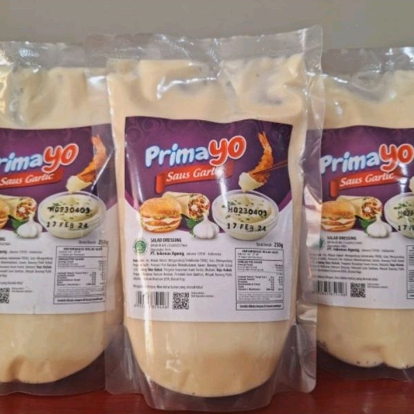 

Saus garlic primayo 250gr