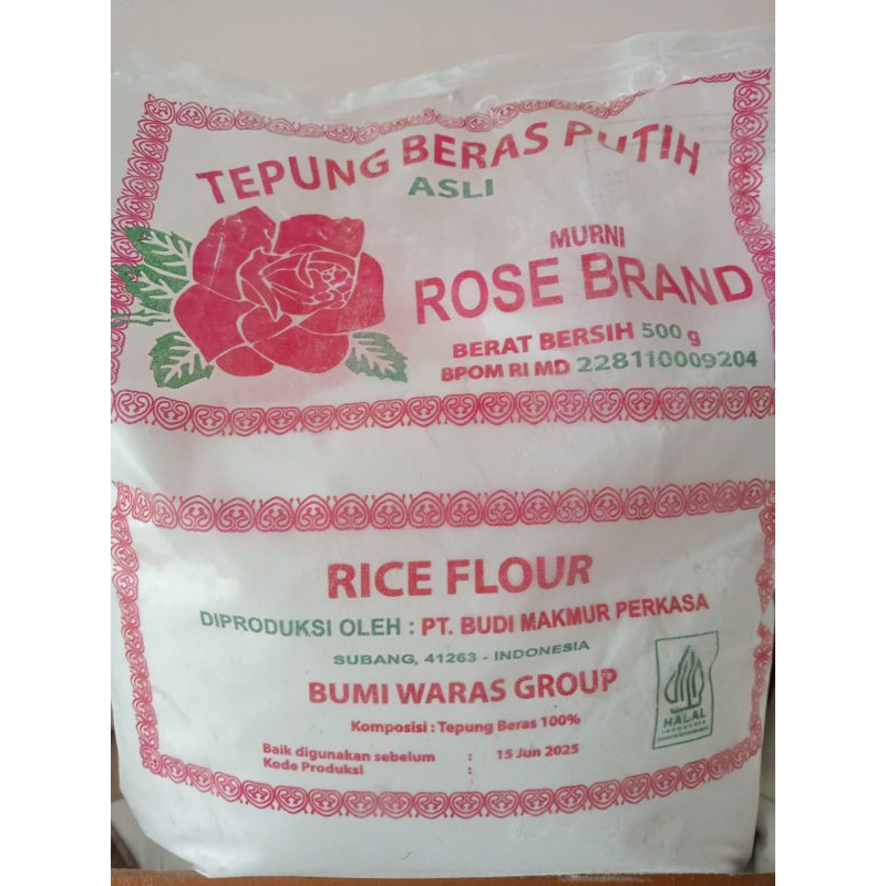 

TigaPutra Tepung Beras Rose Brand Kemasan 500gr