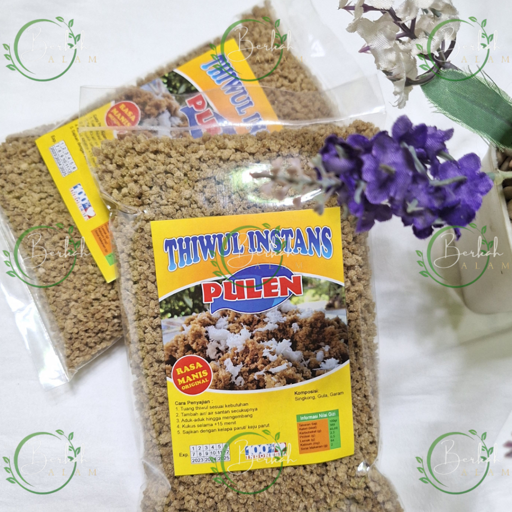 

TIWUL INSTAN NASI TIWUL MANIS ORIGINAL OYEK SINGKONG INSTANT MAKANAN DIET 400 GRAM