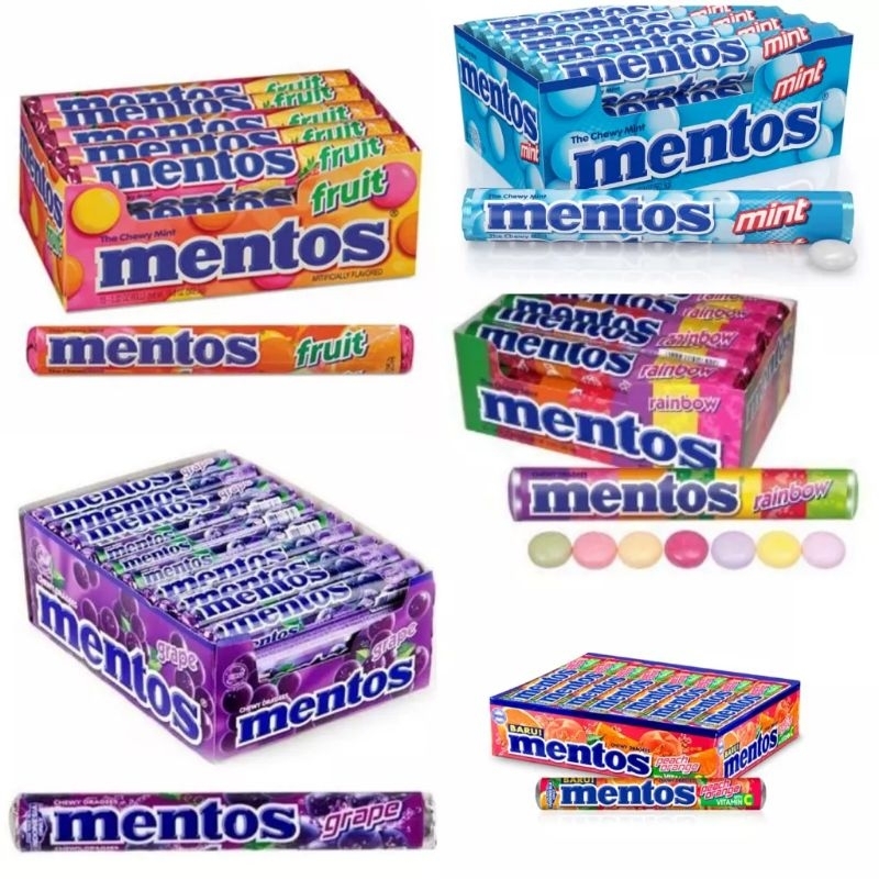 

Mentos Roll 29 Gr All Vatian ( 1 pak isi 14 roll )