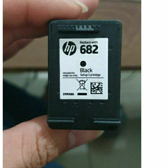 Tinta Hp 682 Black Kosong Bekas Pakai Original / Ink Advantage Hitam 682