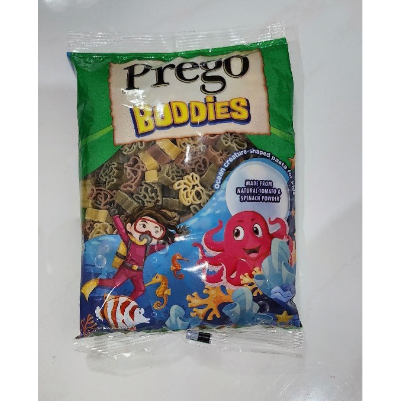 

Pasta Prego Buddies aneka bentuk 200gr dikirim random