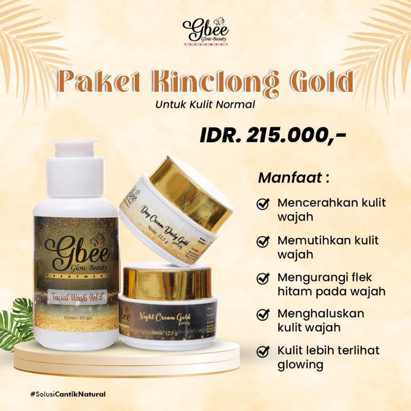 GBEE GLOW BEAUTY PAKET GOLD / SKINCARE PENGHILANG FLEK HITAM AMAN BUMIL BUSUI BPOM