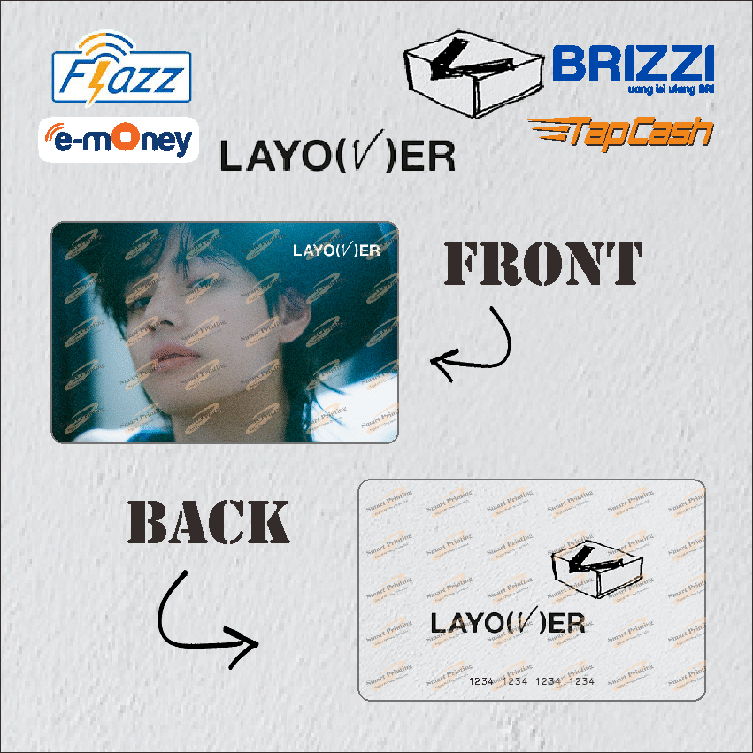 ETOLL EMONEY / FLAZZ BCA GEN2 / BRIZZI / TAPCASH NFC SALDO 0 - TAEHYUNG V LAYOVER B