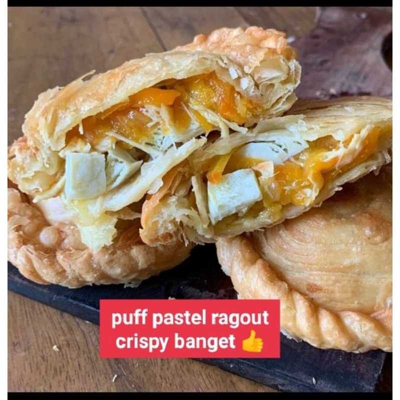 

karipap pastel ragout / ragout puff ayam / curry puff pastry / pastel ayam jumbo