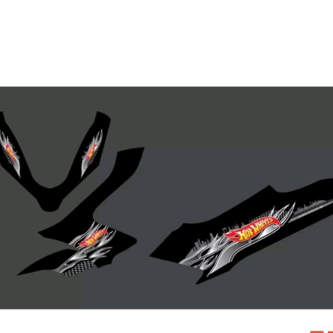 STIKER STRIPING TRANSPARAN PCX 150 160 CUSTOM HOTWHEELS