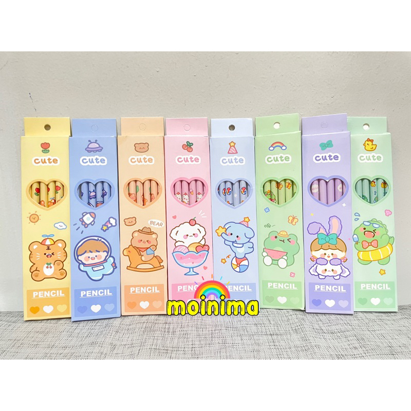 

Pensil set alat tulis sekolah HB dengan penghapus lucu murah