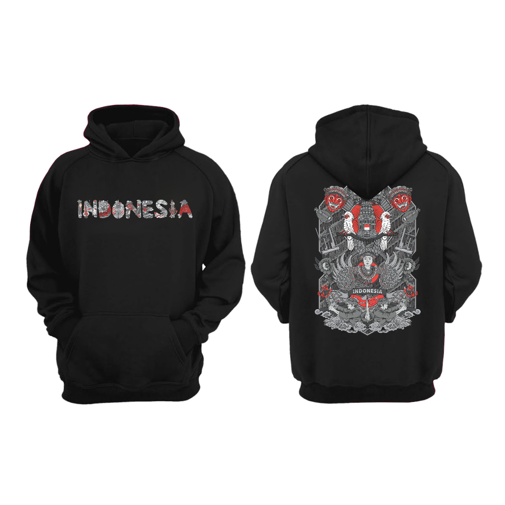 JAKET HOODIE INDONESIA CULTURE BIG SIZE JUMBO