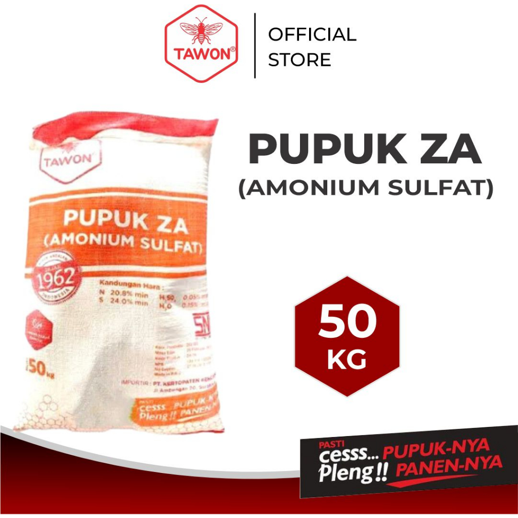 Pupuk ZA  Tawon Orange 50 kg Amonium Sulfat