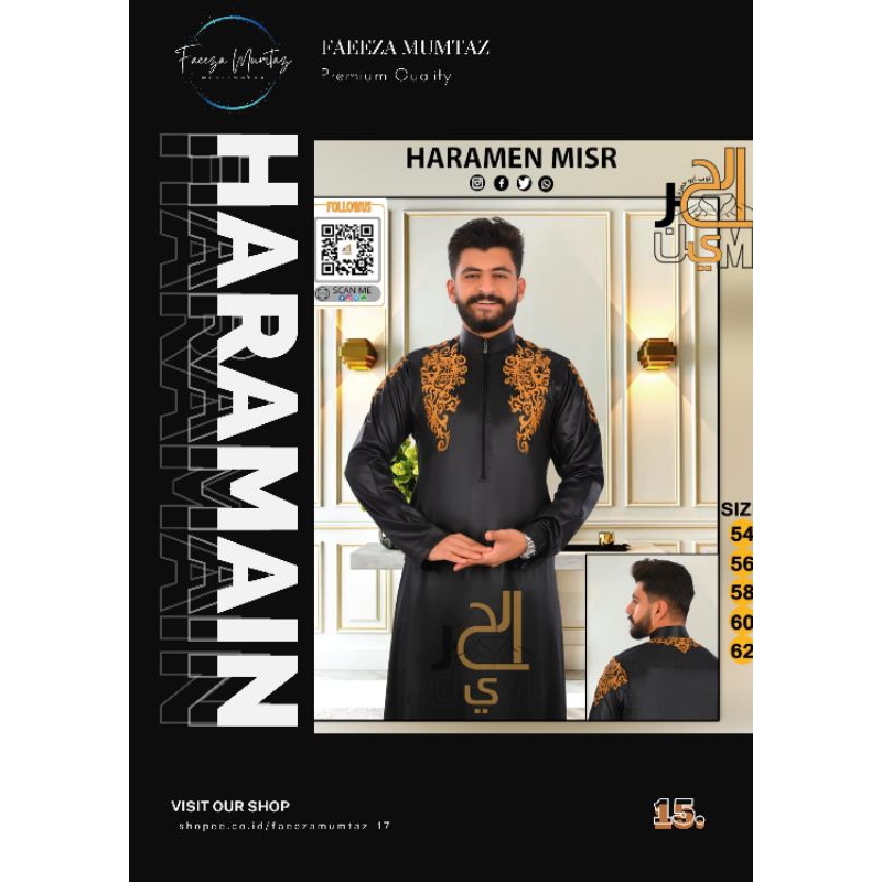 Jubah Gamis Pria AlHaramain Haramin Mesir Harga Terbaik Kualitas Premium