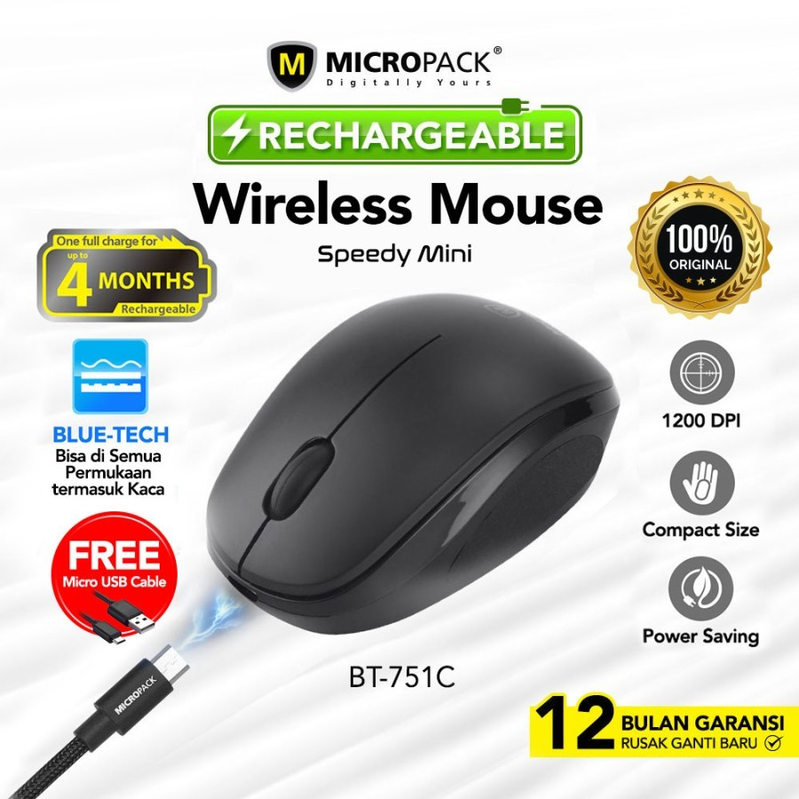 Mouse Micropack BT-751C Rechargeable