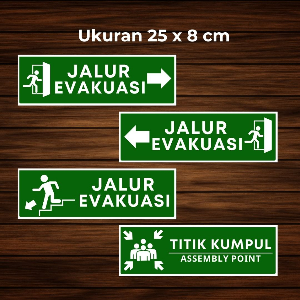 

Stiker Label Jalur Evakuasi Vinyl Anti Air