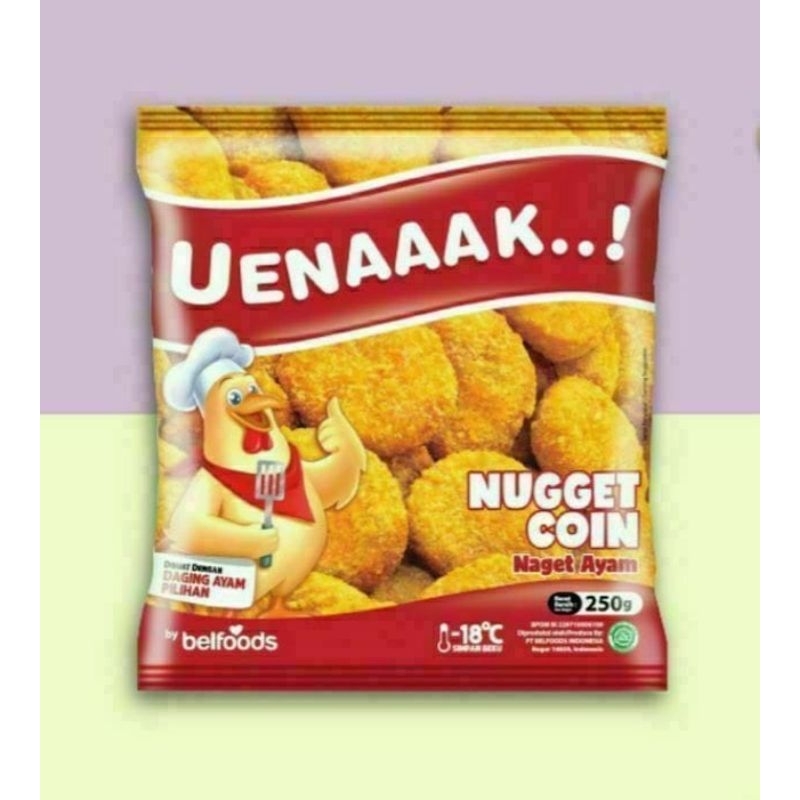 

Belfoods Nugget Ayam Uenak Coin 250gr