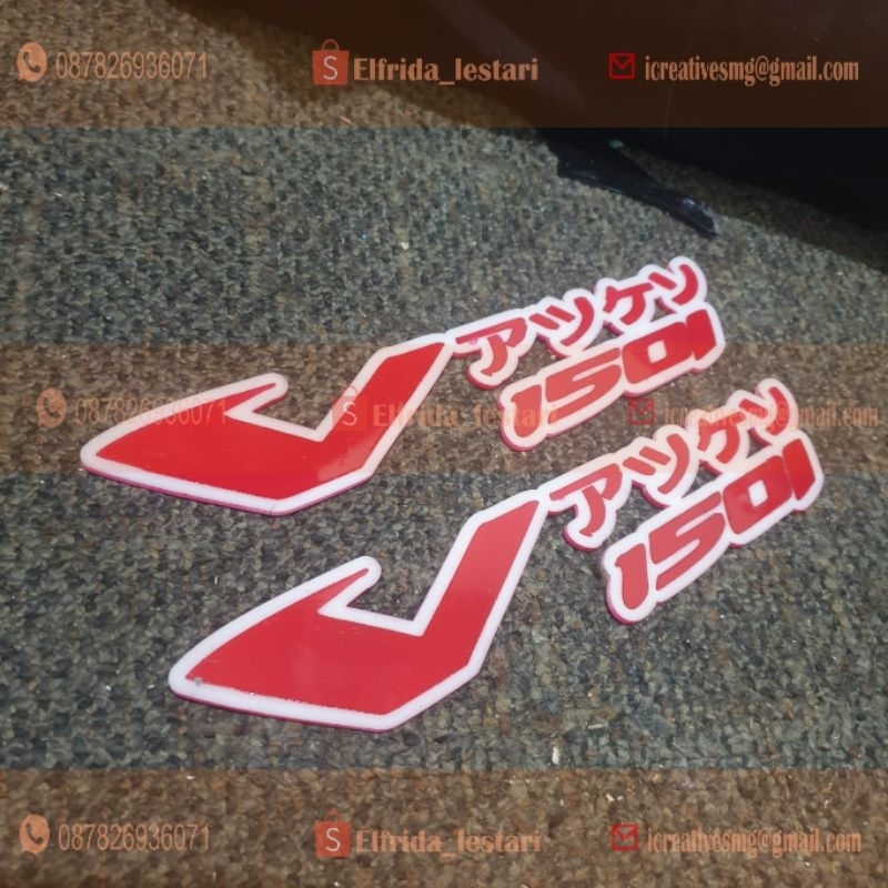 Emblem Motor / Mobil Akrilik Custom