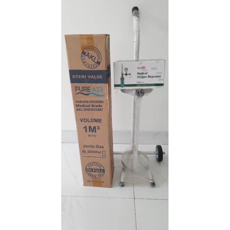 Tabung oksigen lengkap