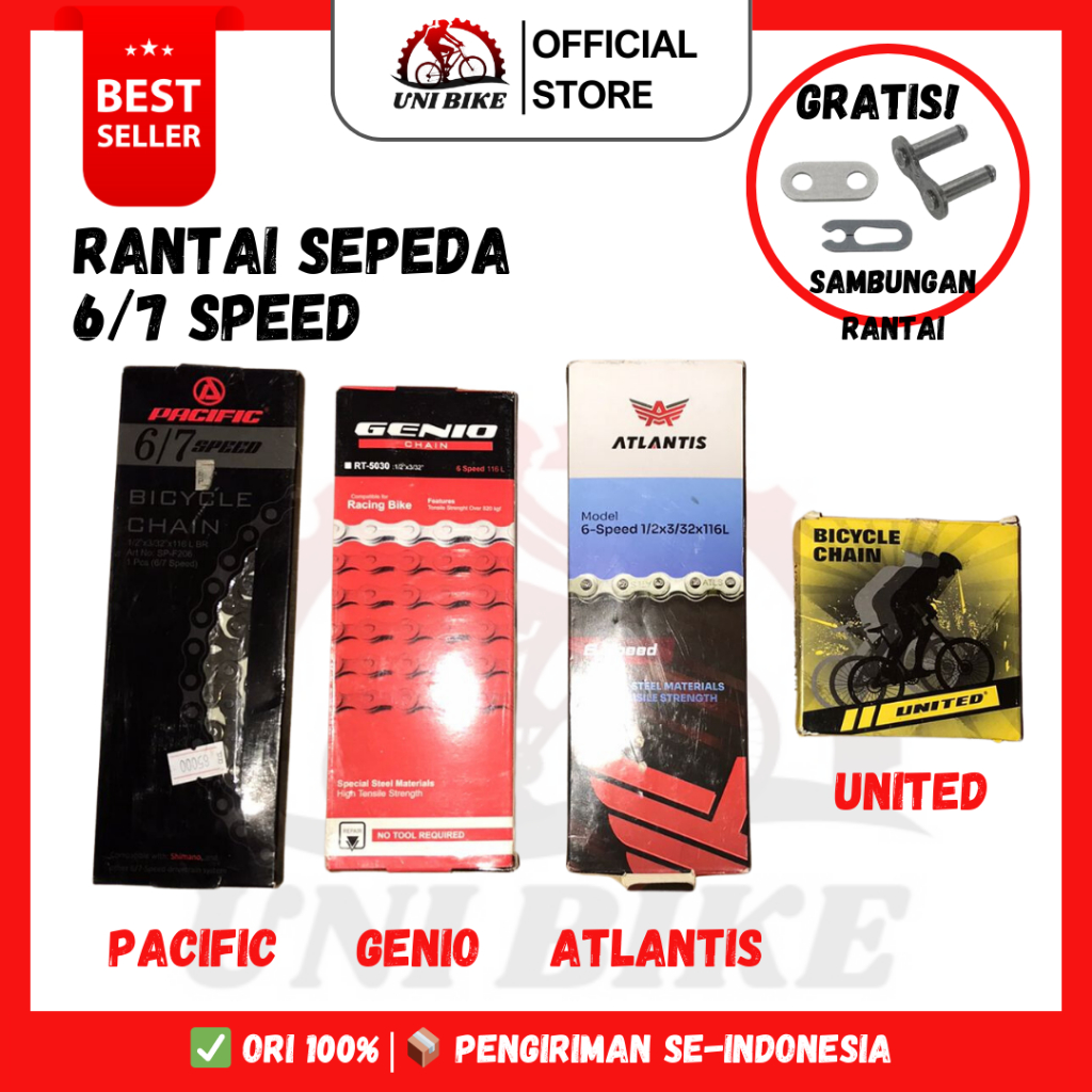Rantai Sepeda / Bicycle Chain 6 Speed / 7 Speed