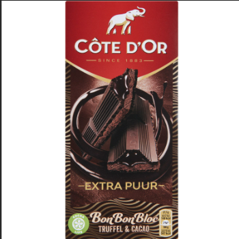 COTE D'OR EXTRA PUUR BONBON BLOC 100g