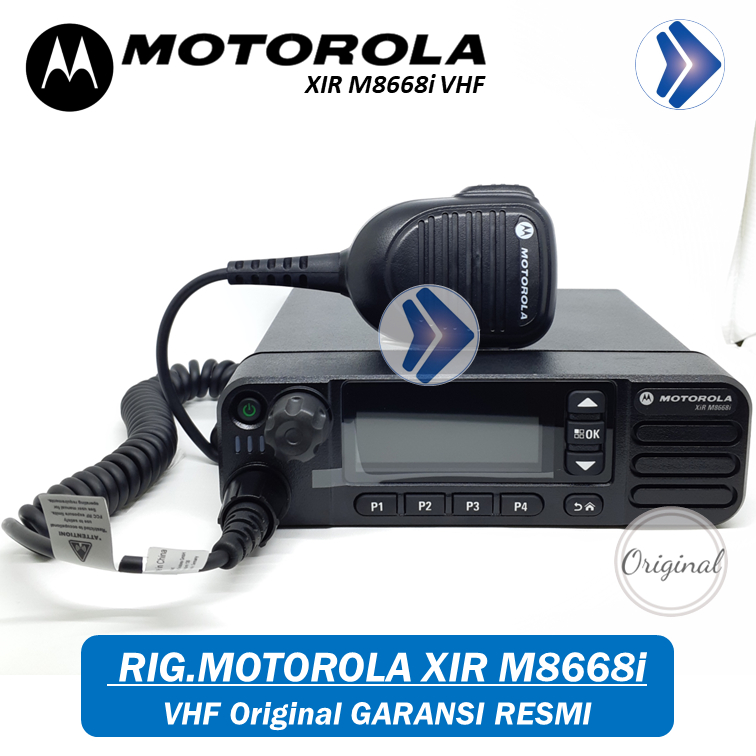 RADIO RIG MOTOROLA XIR M8668I VHF 45WATT ORIGINAL M8668I RADIO RIG VHF  NEW
