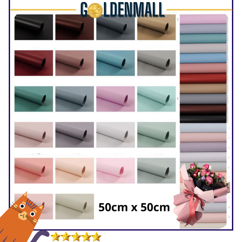 

Kertas bunga 50cm flower wrapping Kertas Buket POLOS KB 6089