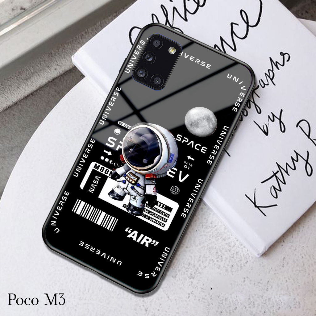 Case POCO M3 - Casing POCO M3 (AEST2) - Case Hp - Casing Hp - Softcase Hp - Softcase Glass Kaca - Si