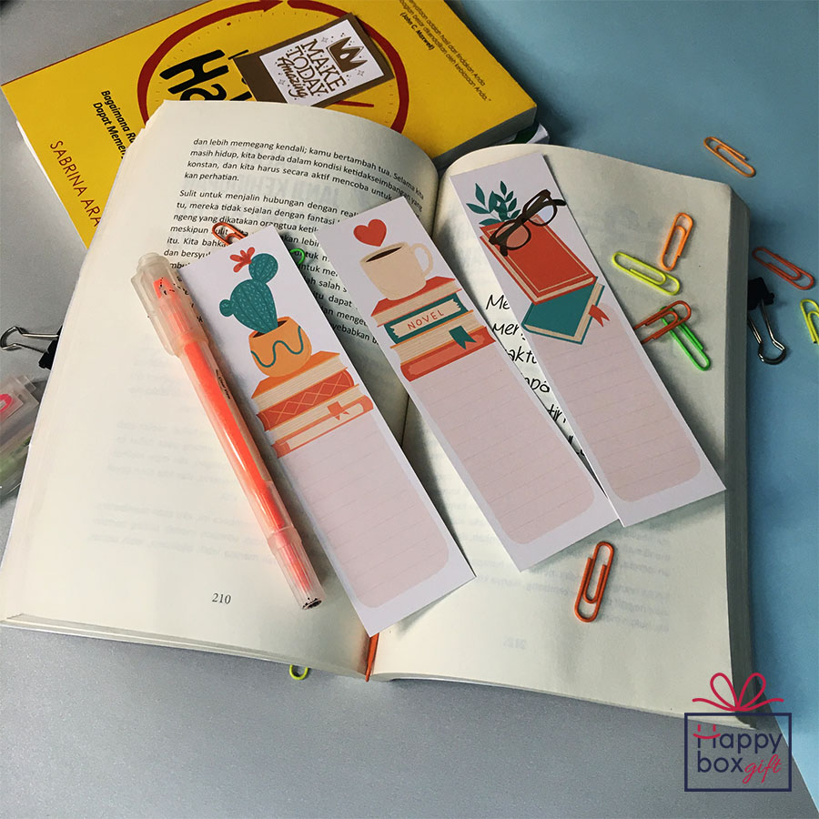 

PEMBATAS BUKU BOOKMARK AESTHETIC BROWN