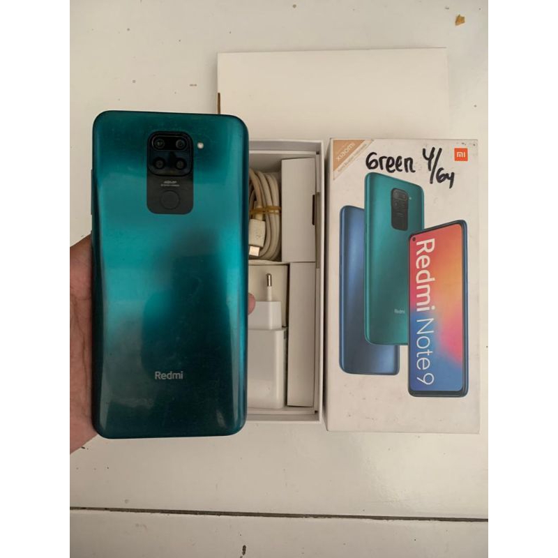 XIAOMI REDMI NOTE 9 4/64GB BEKAS FULLSET