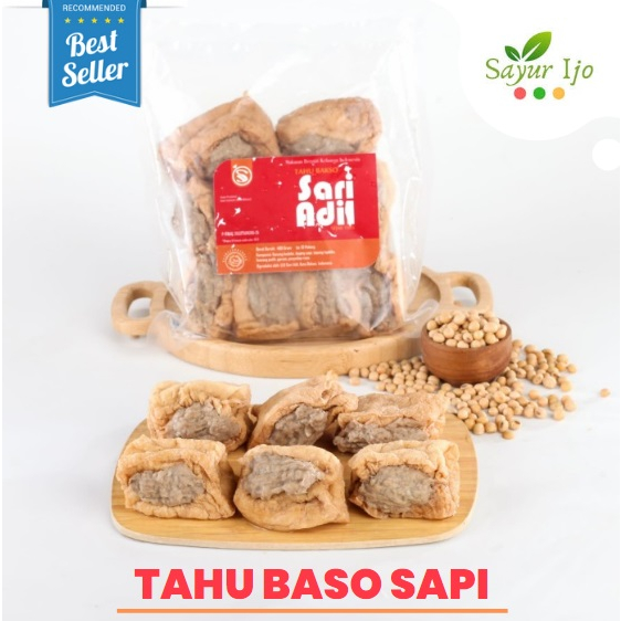 

Tahu Bakso Sapi UD Sari Adil 480 Gram / Pack Fresh Tofu Daging Baso Segar