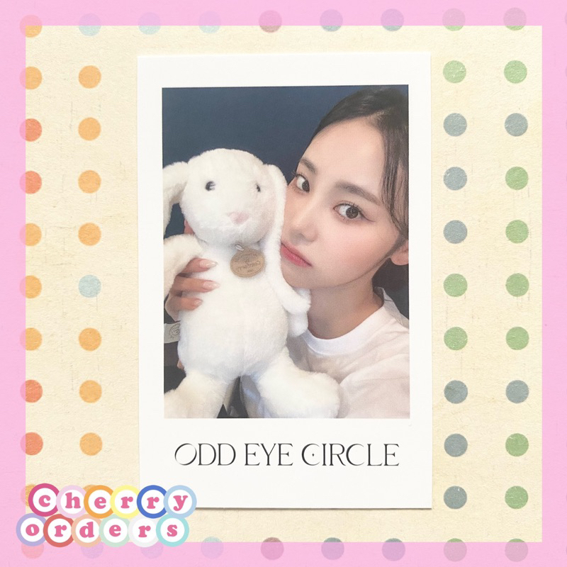 ODD EYE CIRCLE Jinsoul Photocard Benefit MAKESTAR : Version Up ~ Rabbit Plush