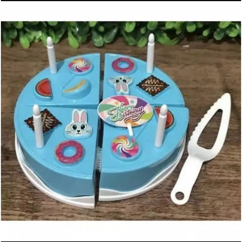 Mainan Kue Ultah Anak Kado Ulang Tahun Tart Potong Mini Edukasi Masak
