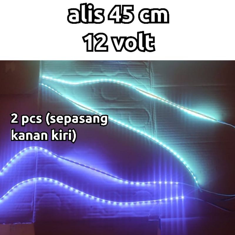 Lampu led alis 45 cm 12 volt lampu alis cumi led alis motor mobil 12 volt anti air led variasi motor