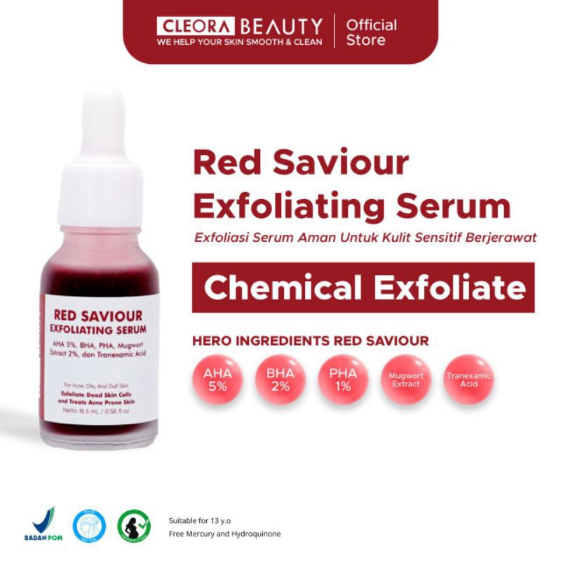 Cleora Beauty Red Savior Exfoliating Serum