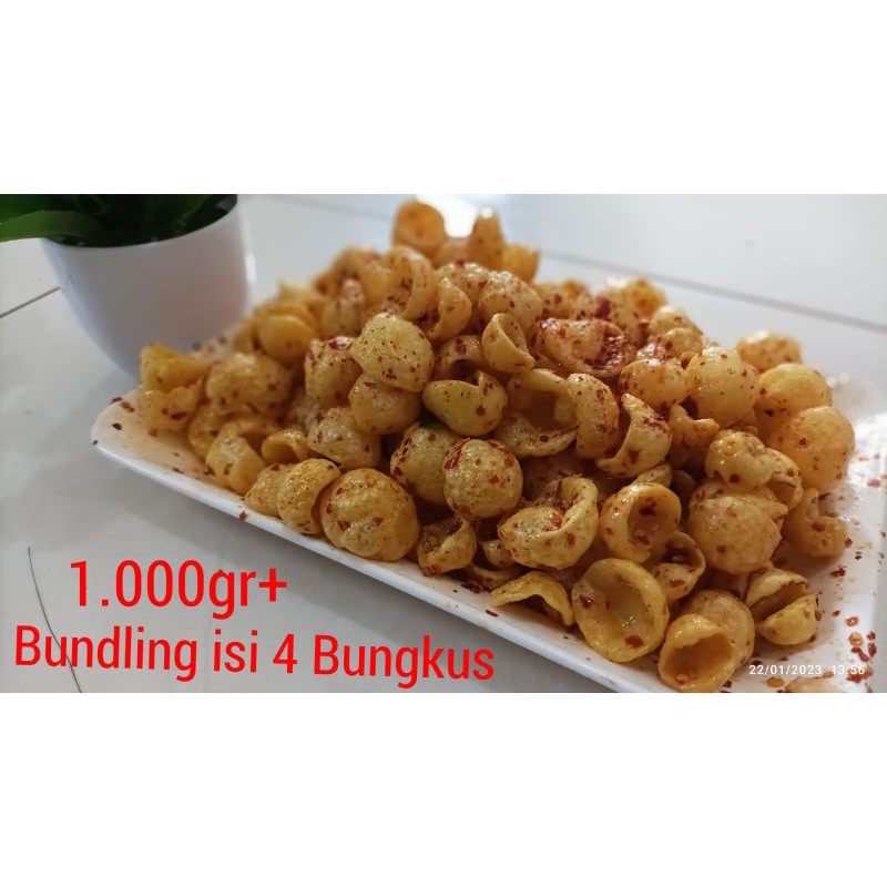 

250GR SEBLAK KERING KERUPUK KEONG PEDAS GURIH NIKMAT