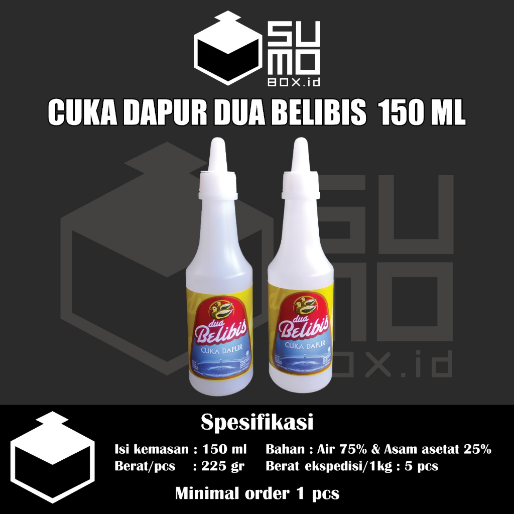 

Cuka Dapur Dua Belibis 150ml
