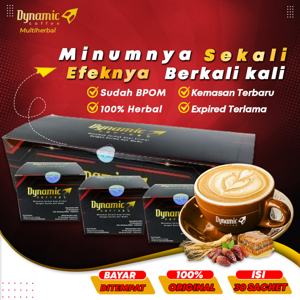 

Kopi Dynamic 100% Asli 30 sachet Dinamic Coffee Original