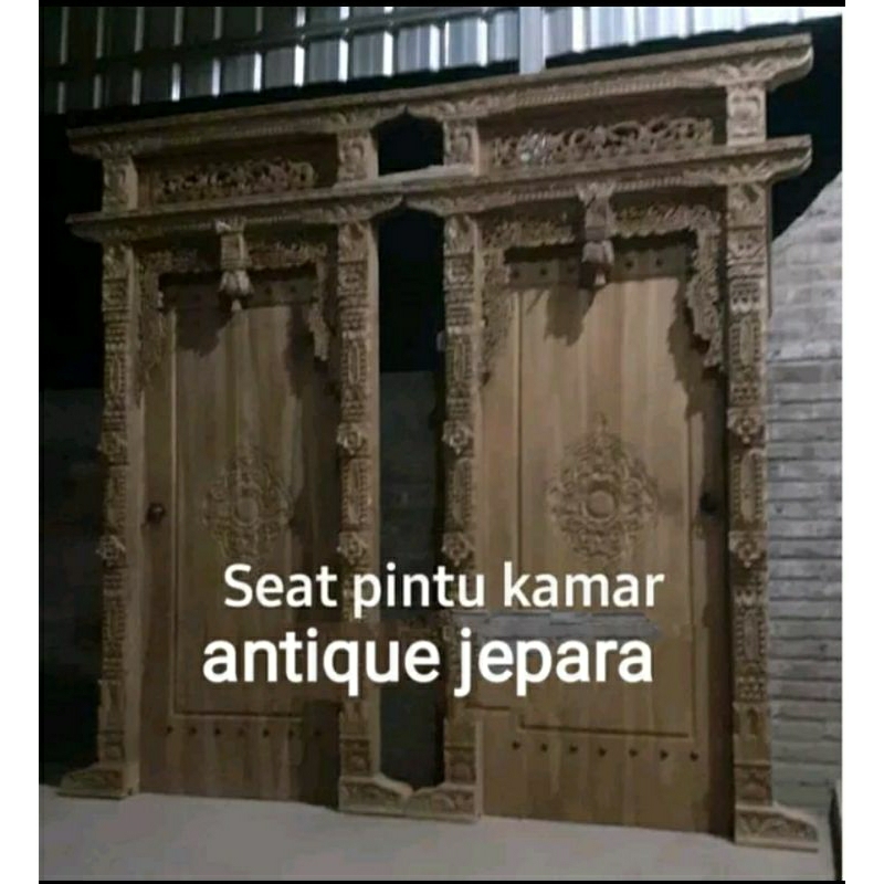 pintu gapura gebyok pintu kamar rumah kayu jati ukir jepara