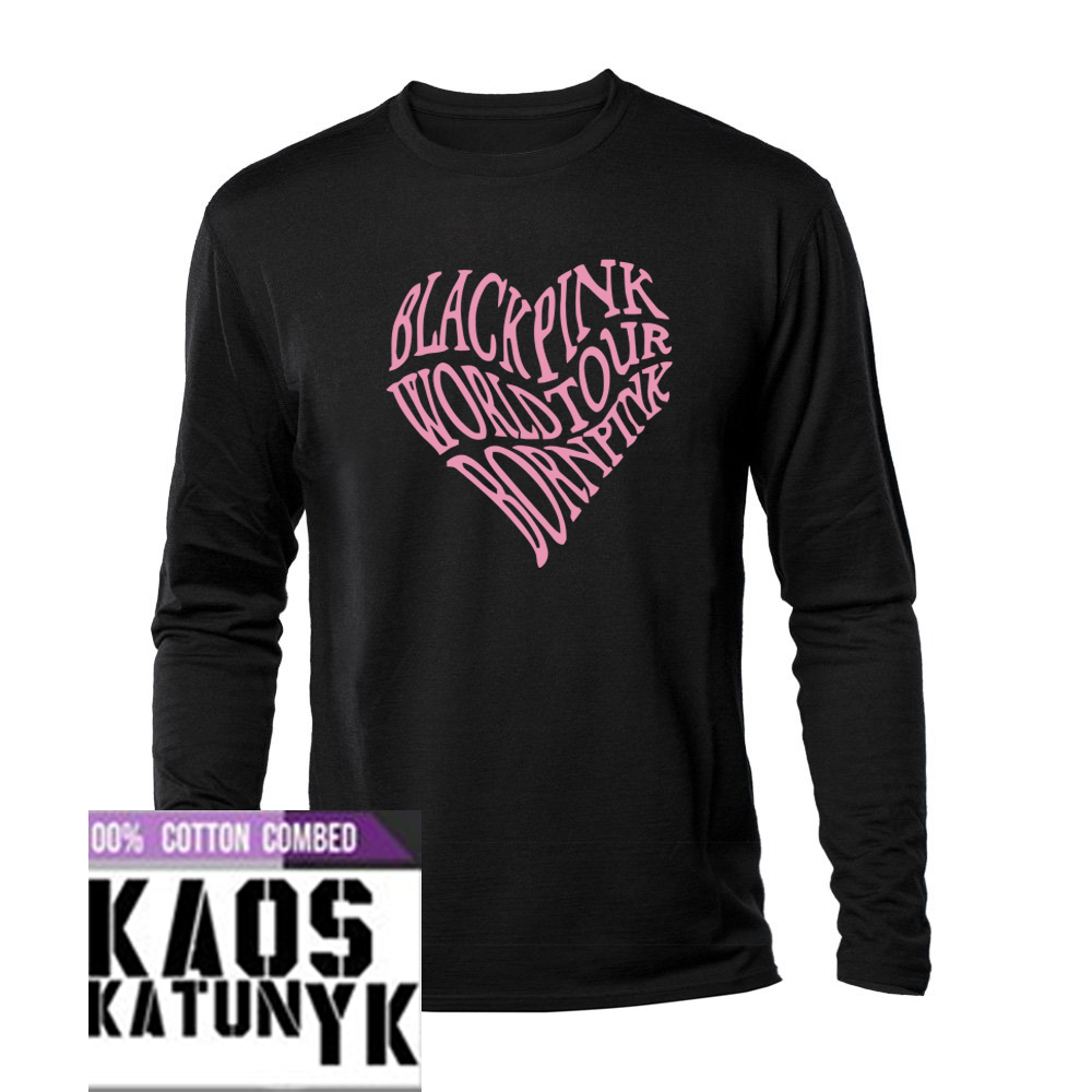 Kaos Distro Blackpink World Tour Lengan Panjang