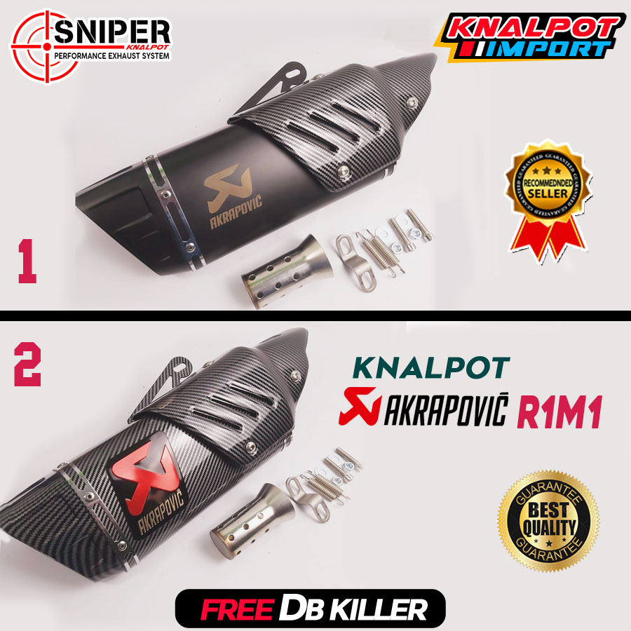 Knalpot AKRAPOVIC IMPORT NINJA 250 R25 MT25 CBR250RR RR MONO Z250