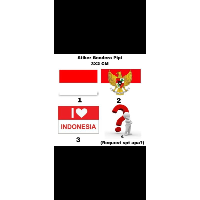 

stiker bendera pipi