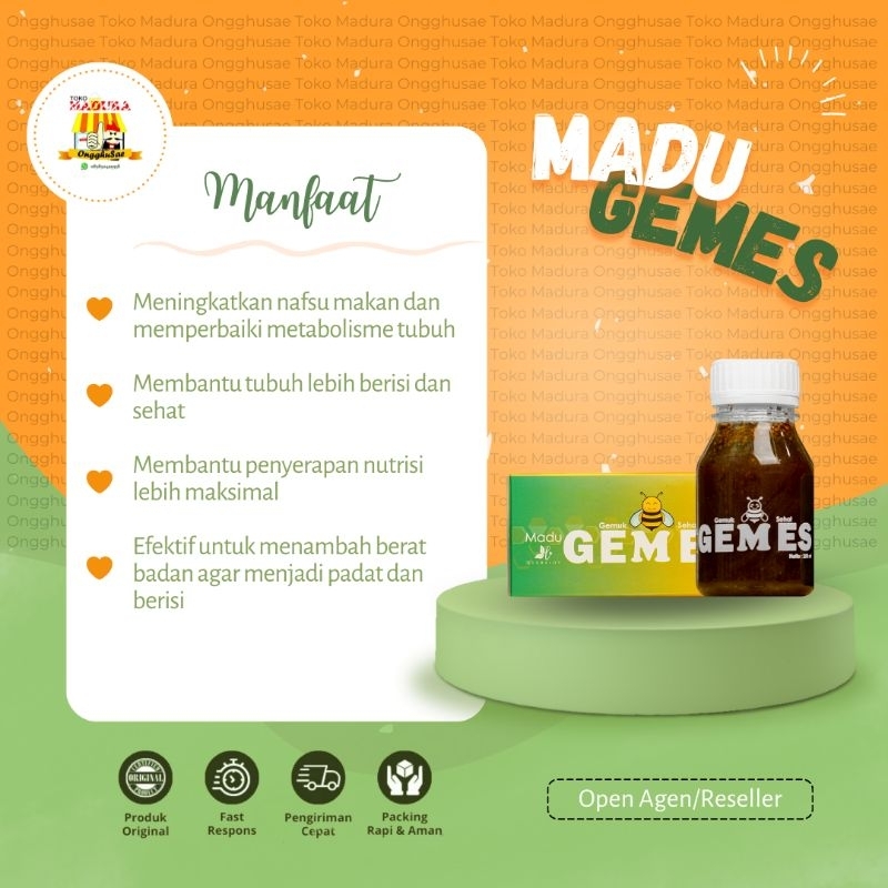 

Herbalov - MADU GEMES (GEMUK SEHAT) NAMBAH NAFSU MAKAN