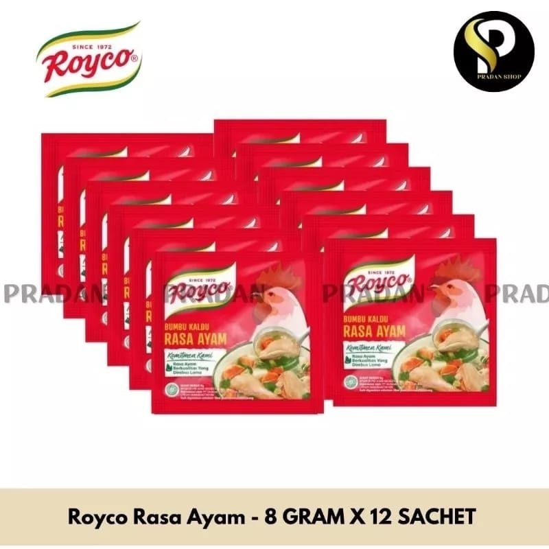 

Royco Rasa Ayam Sapi 8 gram ( 12 sachet)