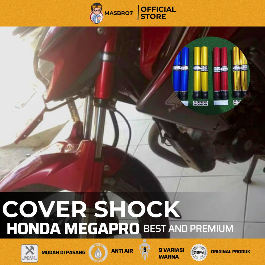 COVER SHOCK Motor Honda Megapro Mono dan Megapro Primus