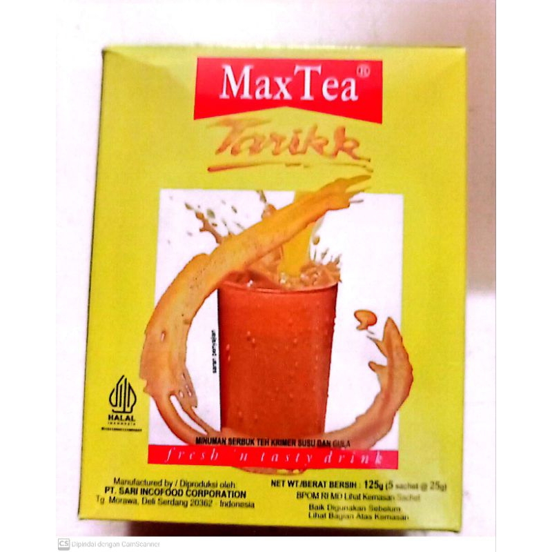 

Teh Tarikk Max tea 5's