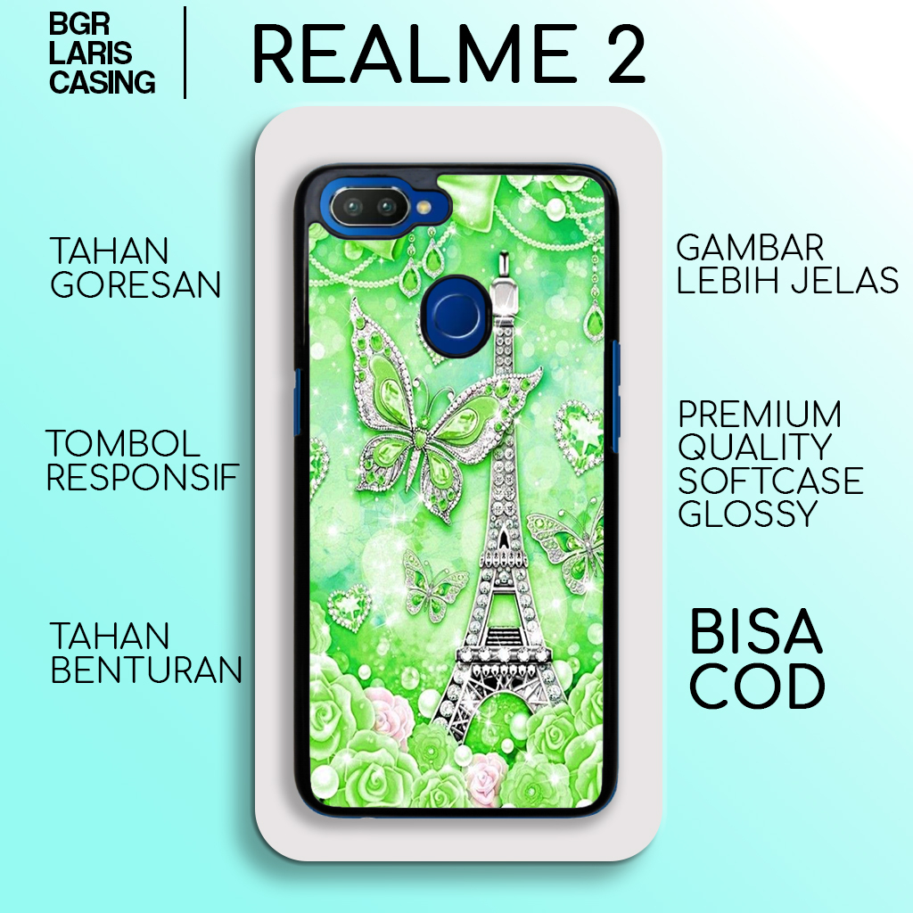 Case Realme 2 Kupu Paris Casing Realme 2 Hardcase Softcase Glosy Kesing Realme Terlaris BgrLarisCase