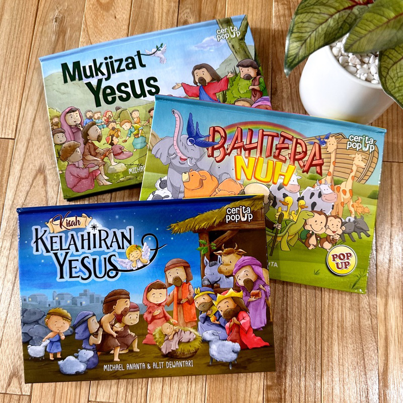 EFRIDAAYSS - BUKU POP UP CERITA ALKITAB ANAK BAHASA INDONESIA BERGAMBAR 3D